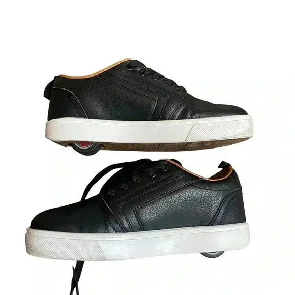 Heelys GR8 Pro HE100388 Unisex Black Leather Skate Shoes size 4 Youth - Picture 5 of 14